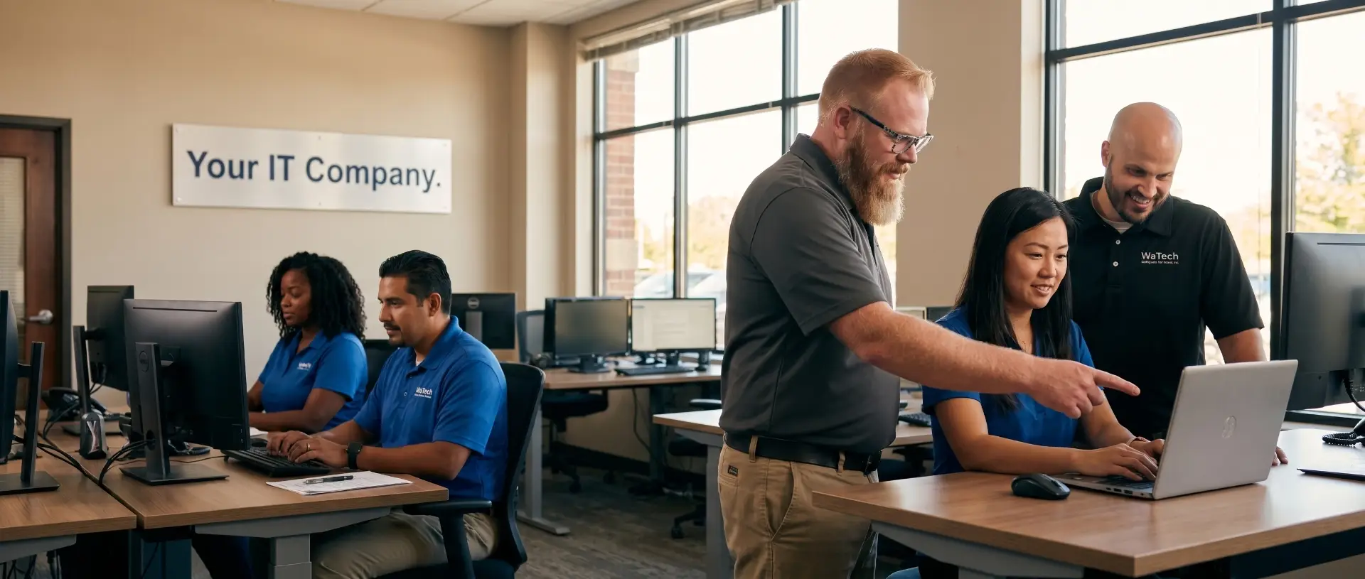 IT professionals assist an new MSP business