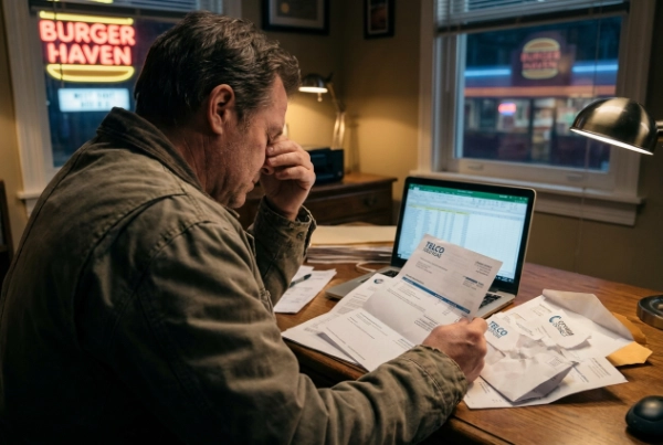 an owner struggles with multiple phone bills.